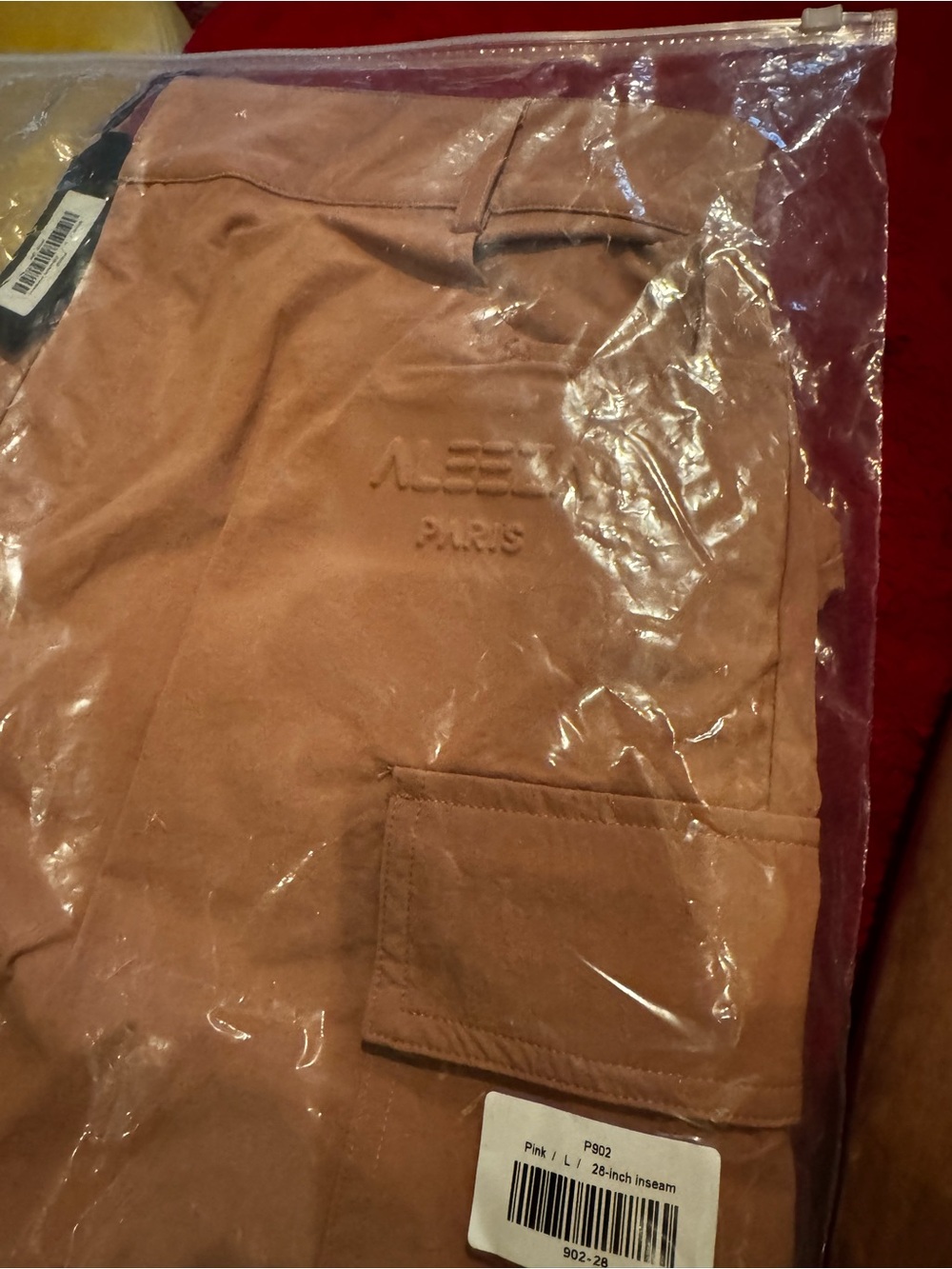 Aleeza Paris - Wide-Leg Utility Pants in Dusty Rose 28” length - Picture 3 of 3